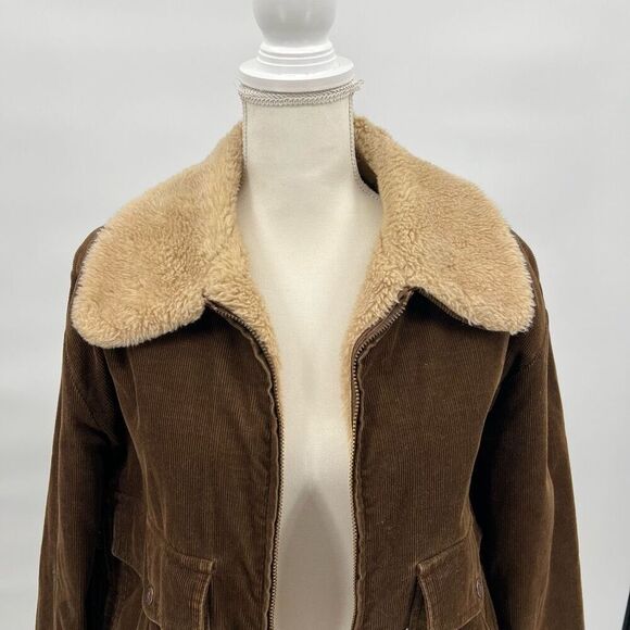 Vintage Levi’s Jacket Brown Corduroy Sherpa Lined Size XL - Picture 4 of 9